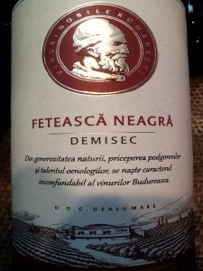 Budureasca Feteasca Neagra 2013 demisec